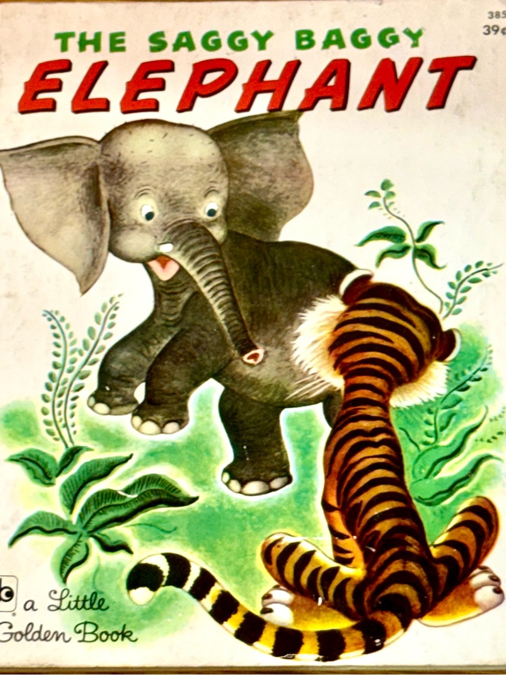 Little Golden Book The Saggy Baggy Elephant Hardcover 1972 20th Print Illus